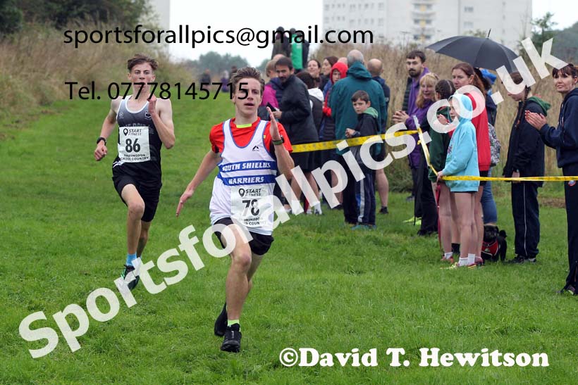 Mens and Womens under-17s, 2021 Farringdon Open Cross Country, Sunderland . Photo: David T. Hewitson/Sports for All Pics